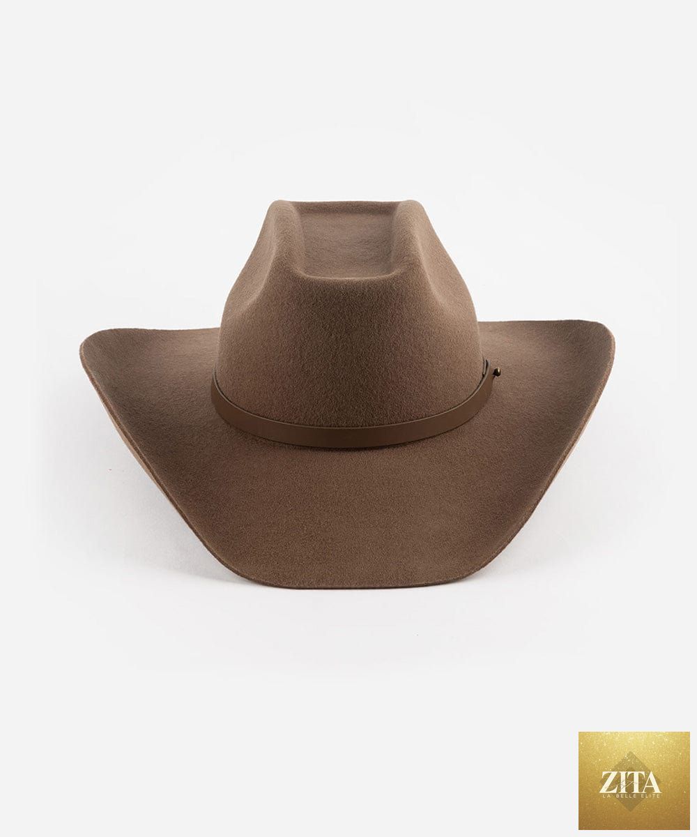GIGI PIP Shane cowboy hat made of felt, featuring a wide brim and classic Western style.