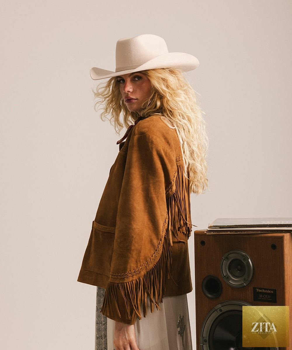 GIGI PIP Shane cowboy hat made of felt with wide brim and classic western style, shown on a neutral background.
