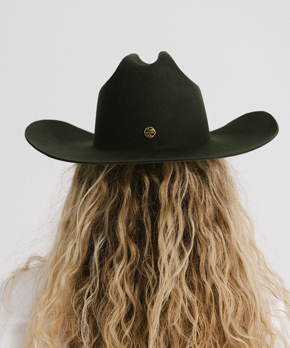 GIGI PIP Teddy Cattleman cowboy hat made of felt, featuring a classic Western style with a wide brim and decorative band.