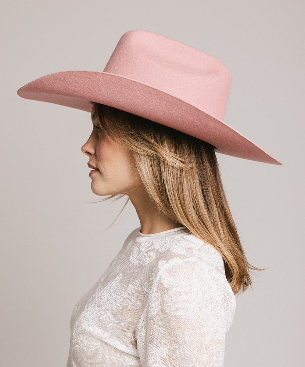 GIGI PIP Teddy Cattleman cowboy hat made of felt, featuring a wide brim and classic western style.