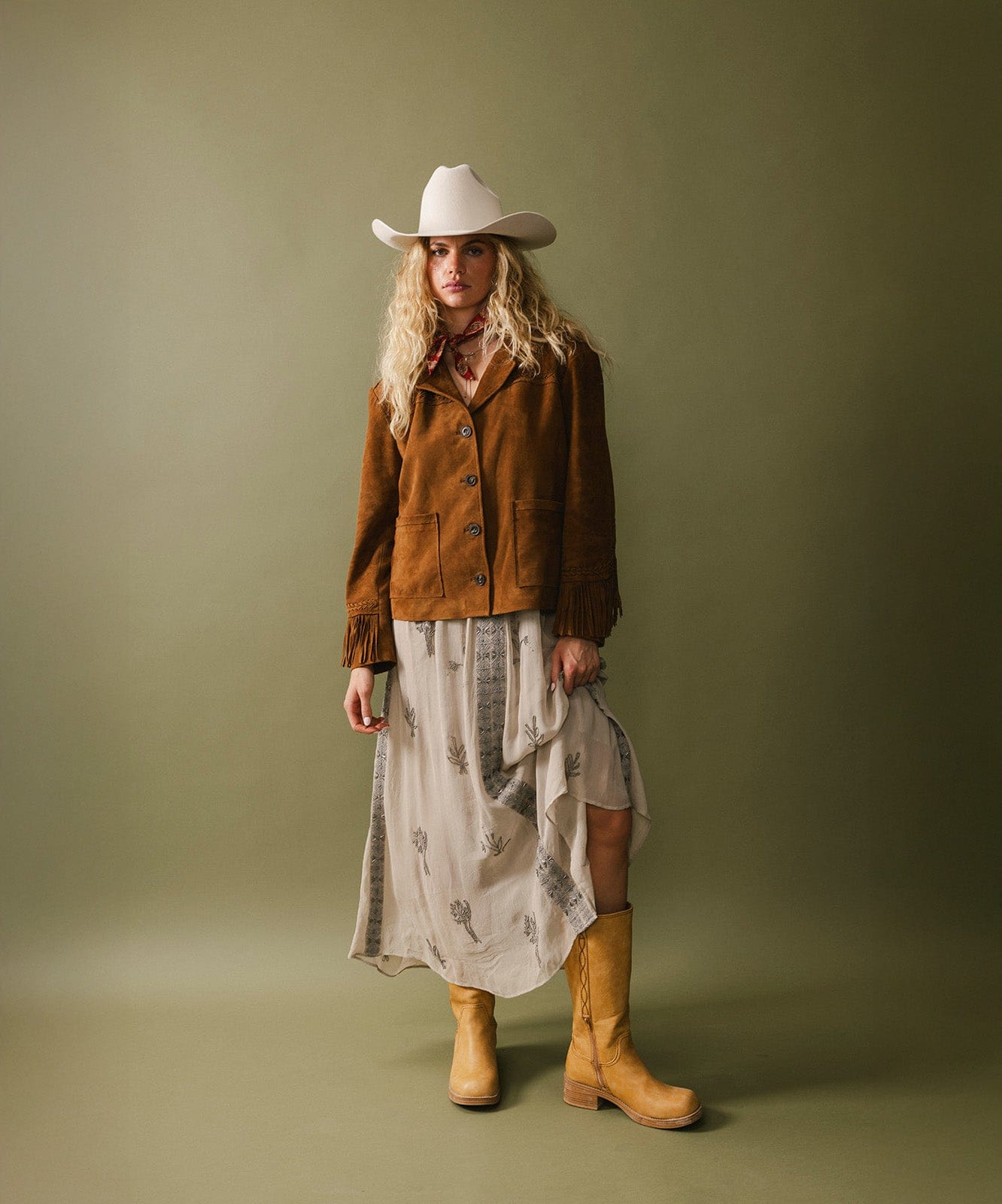 GIGI PIP Teddy Cattleman cowboy hat made of felt with a wide brim and classic Western style.