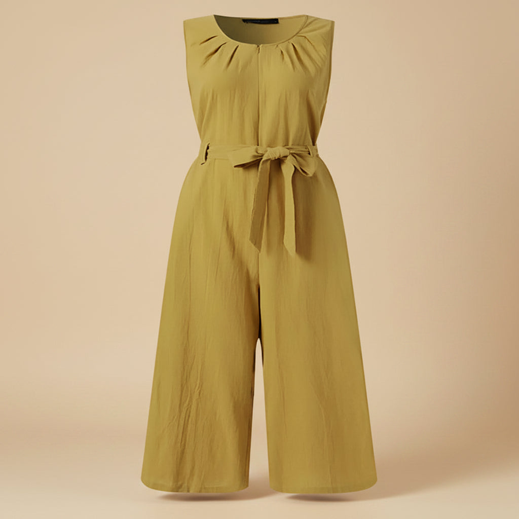Women's solid-color mid-rise full-length cotton trousers by FitiqueFit, casualwear with a relaxed fit and clean design.