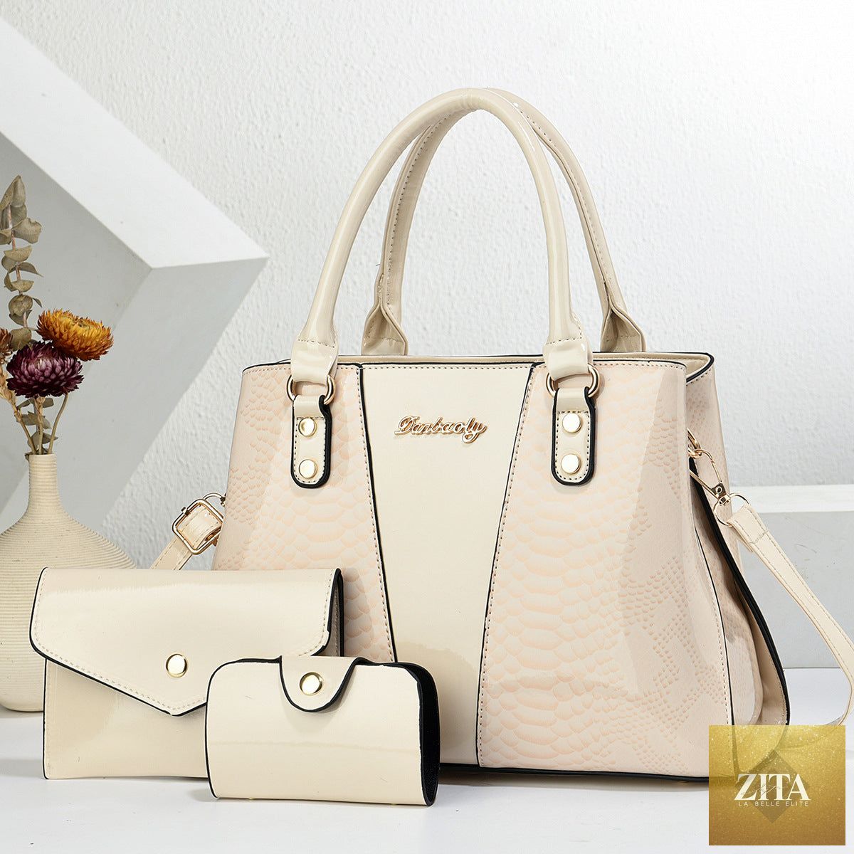 Large-capacity trendy shoulder crossbody tote bag by Social Buzz eSIMs, featuring spacious design and stylish modern look.
