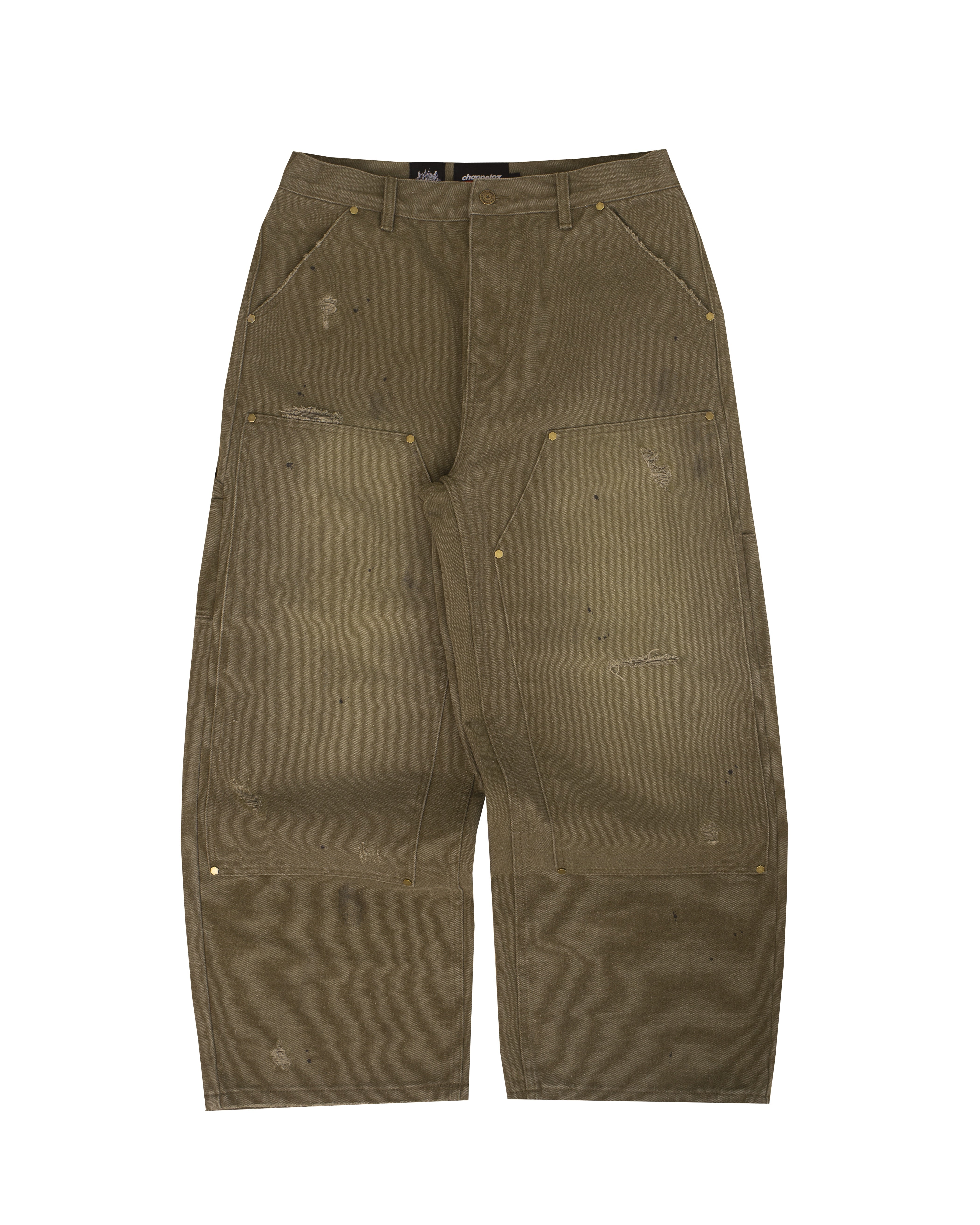 FOREST GREEN DOUBLE KNEE