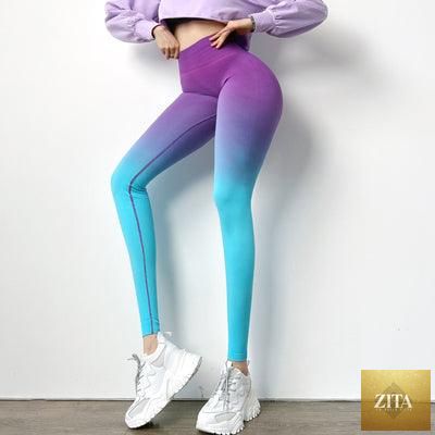 Stevvex women's gym leggings for workout and yoga, featuring tummy control, stretch fabric, and anti-cellulite design for active wear.