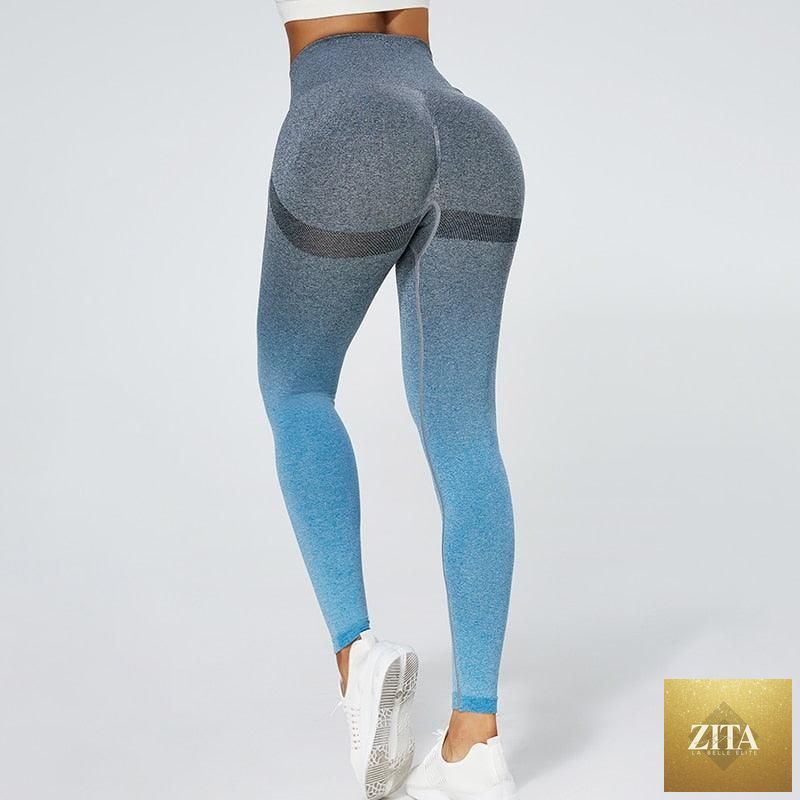 Stevvex women's gym leggings with tummy control, stretch fit, and anti-cellulite design, suitable for yoga, running, and workouts.