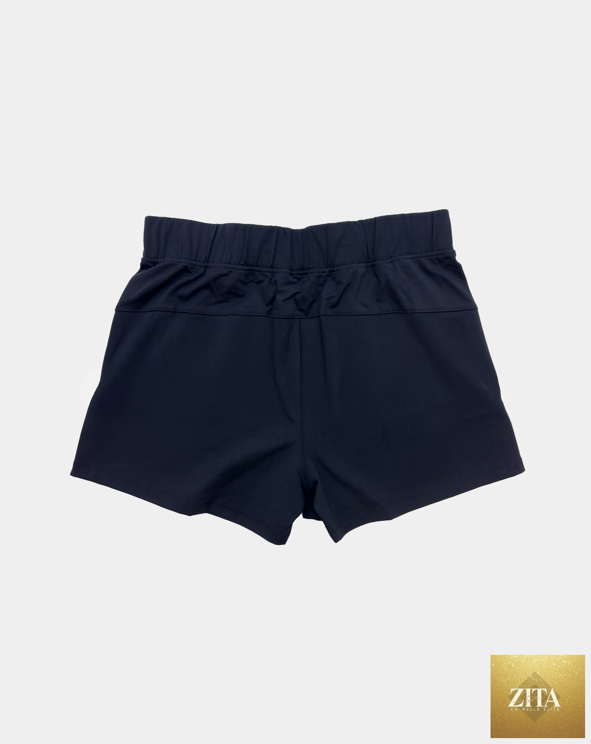 Black Gypsea Shorts by Reel Sportswear, back view showing comfortable, stylish athletic bottoms for active wear.