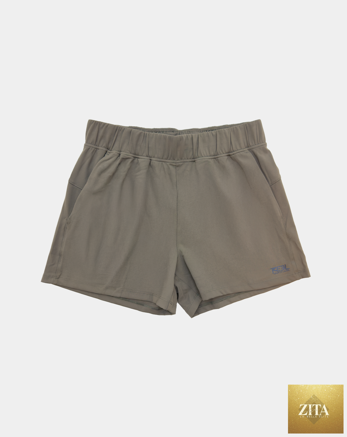 Reel Sportswear Gypsea Olive Shorts, stylish casual bottoms with front view, lightweight fabric, and comfortable fit.
