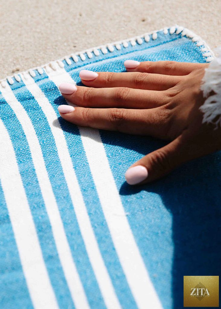 Zita La Belle Elite Farm House Turkish Towel bundle, soft woven Turkish towel without fringe, ideal for beach or bath use