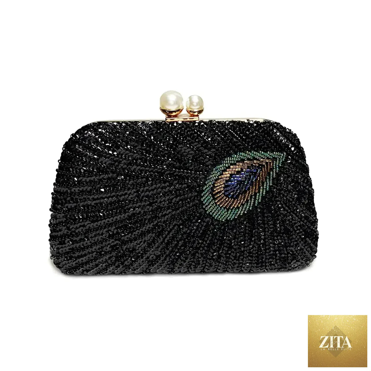 Sparkly vintage beaded sequin clutch purse for women with intricate beadwork and a stylish, elegant design.