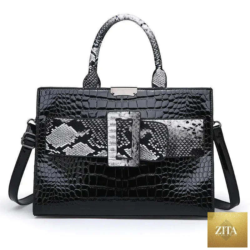 Stylish women's tote and shoulder handbag by Trendy Attic Store01, featuring a sleek design and multiple carrying options.