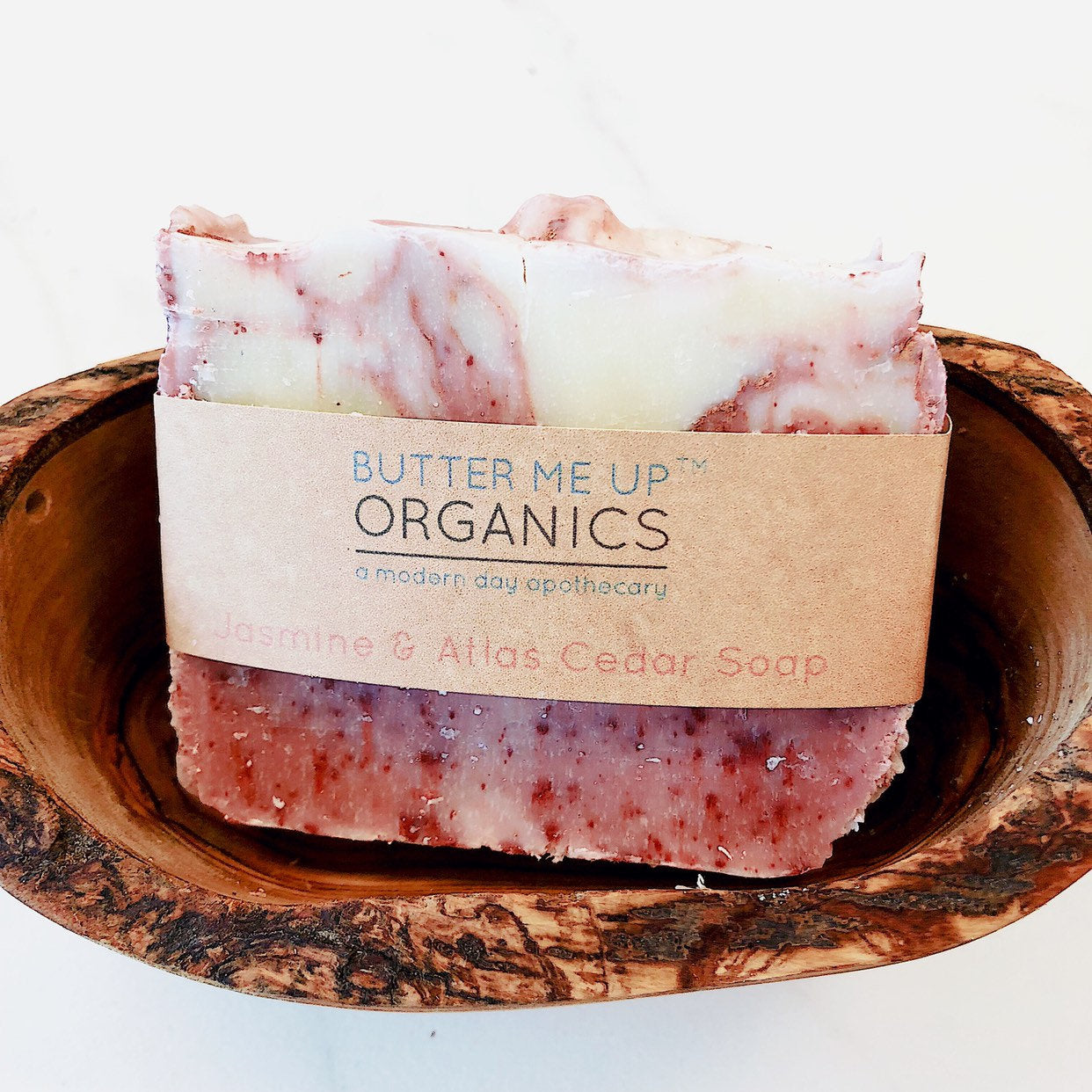 Jasmine, Atlas Cedar, & Pine Organic Soap Essential Oils White Smokey