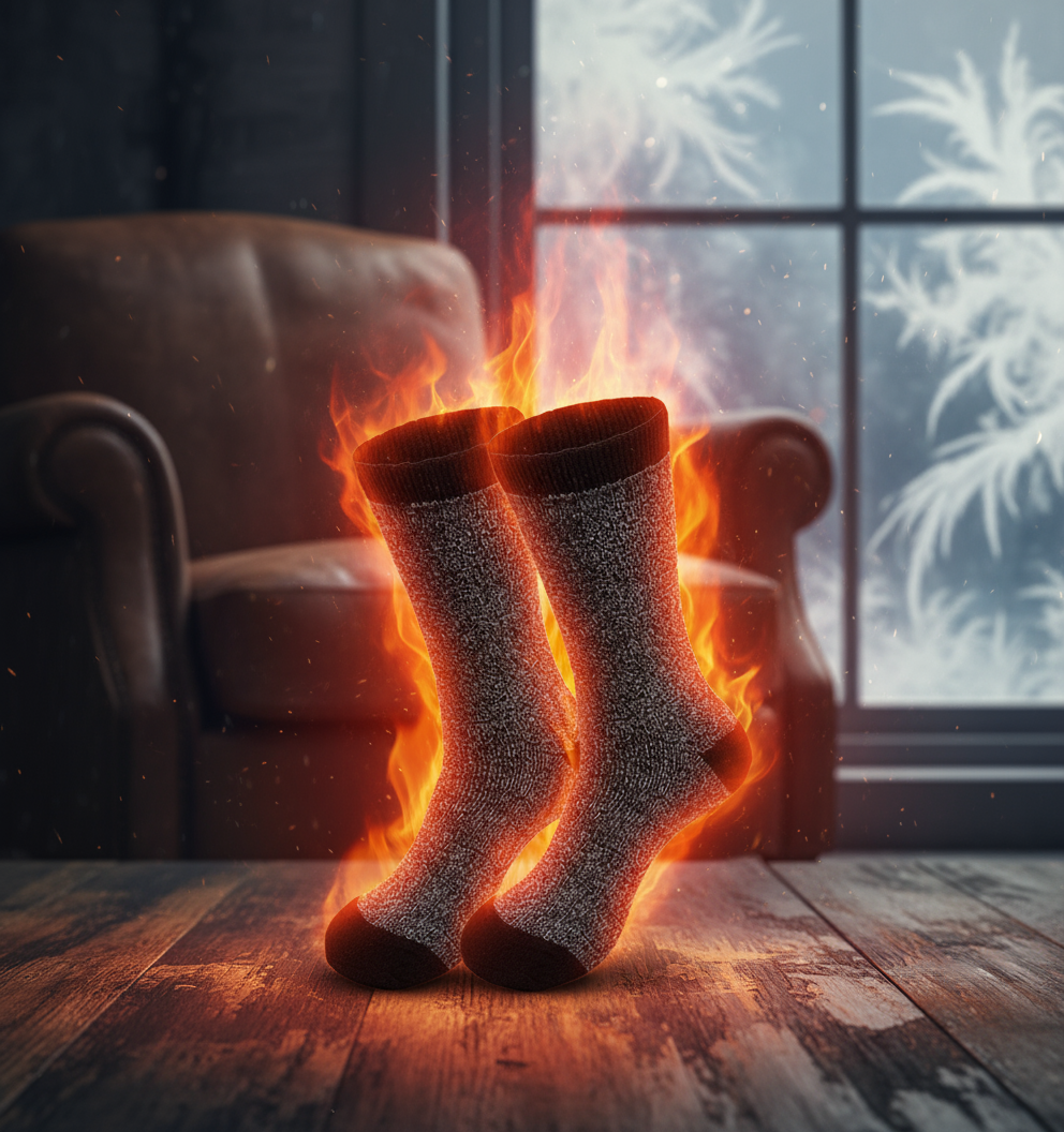 Thermal Heated Socks Premium 6-Pack Winter Collection (Men's 10-13)