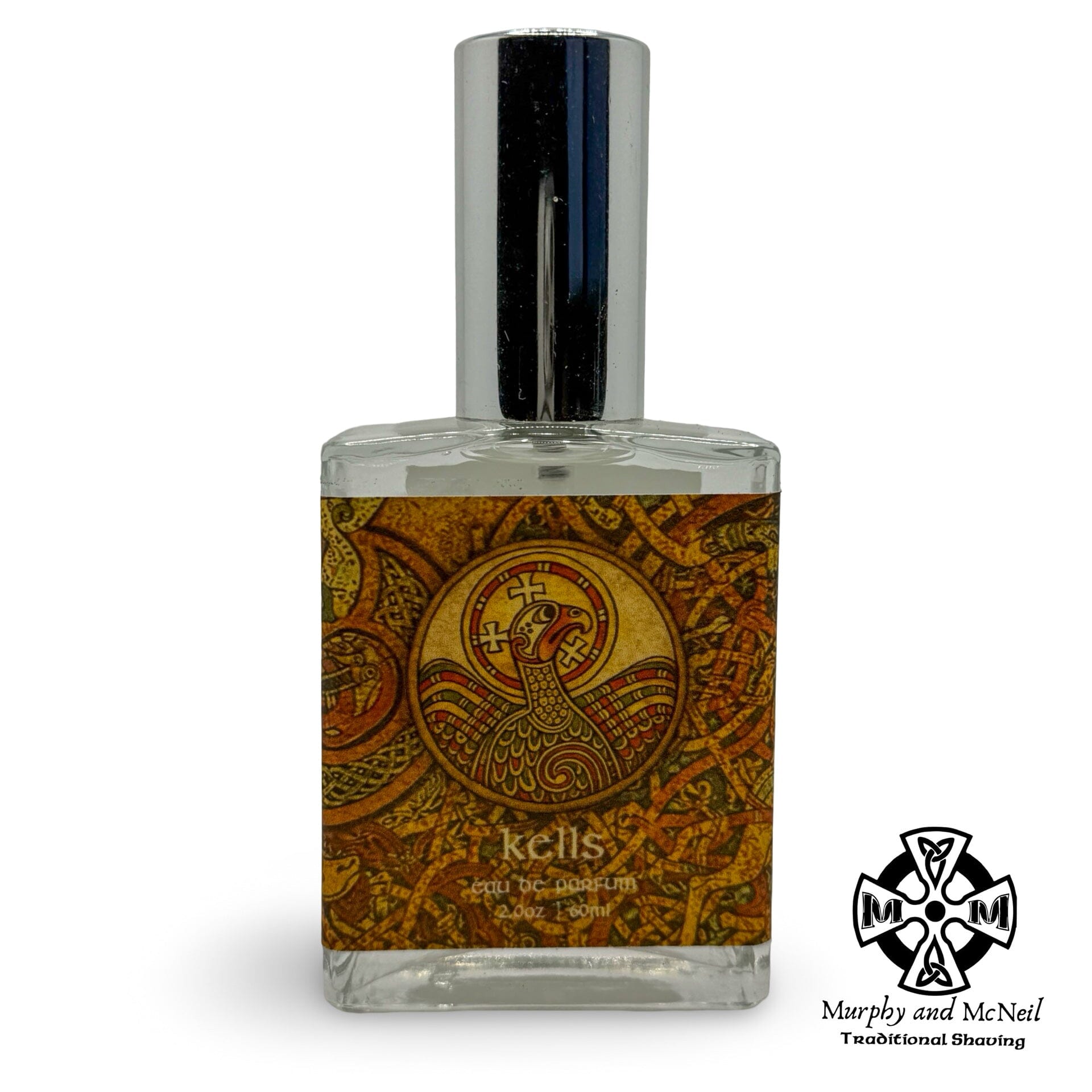 Kells Eau de Parfum bottle by Murphy and McNeil, elegant glass perfume container with a minimalist label.