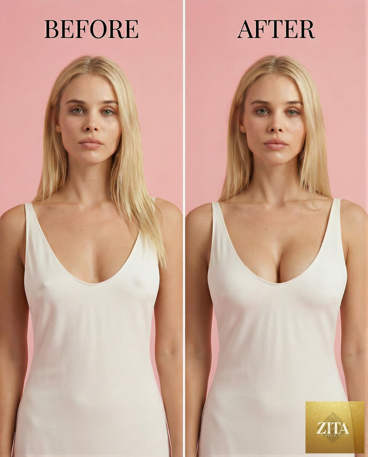 Sticky Boobs Sticky Bra shown on a person, featuring a reusable adhesive bra for seamless support and a natural look.