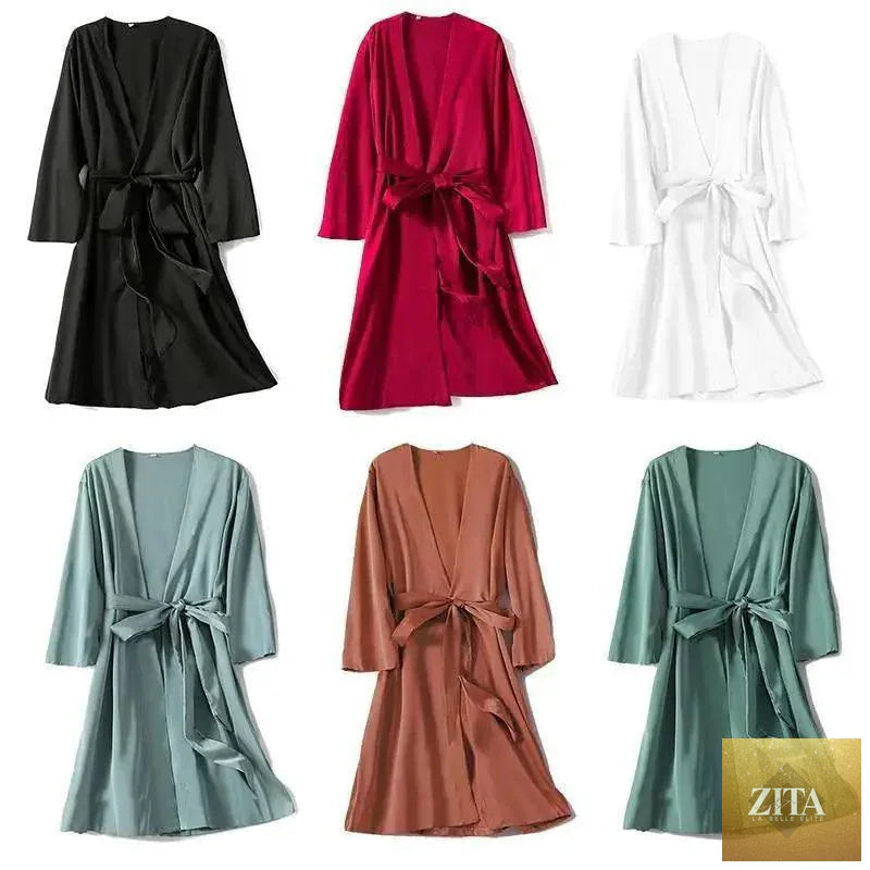 Red women's short sleepwear by Stevvex featuring a soft, comfortable V-neck design perfect for bridesmaids or relaxing at home.
