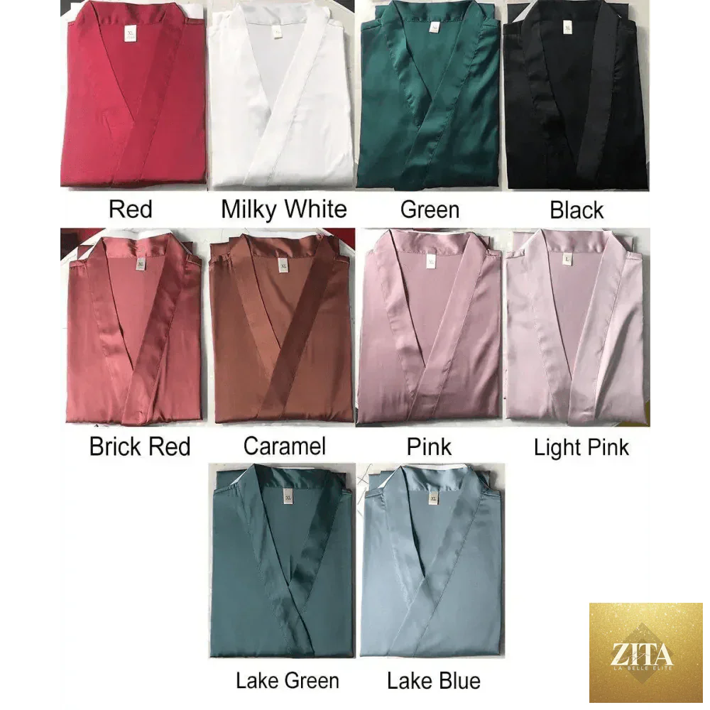 Red soft short sleepwear for women from Stevvex, featuring a trendy V-neck bathrobe perfect for bridesmaids and brides.