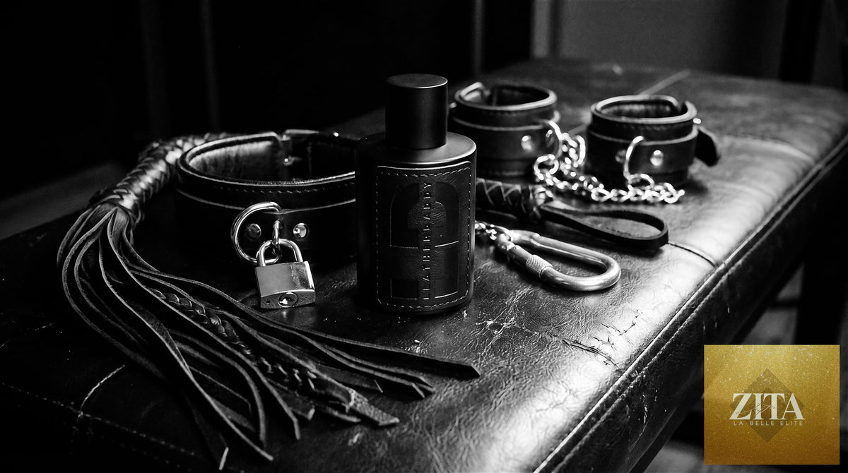 LeatherDaddy Skin Co. men's leather-scented Eau de Parfum cologne bottle, 50ml, with sleek packaging and dark leather accents.