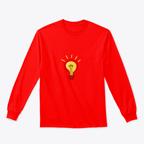 Bulb Hand Written T-Shirt Design Inspiration Concept Design for Turquoise Theseus
