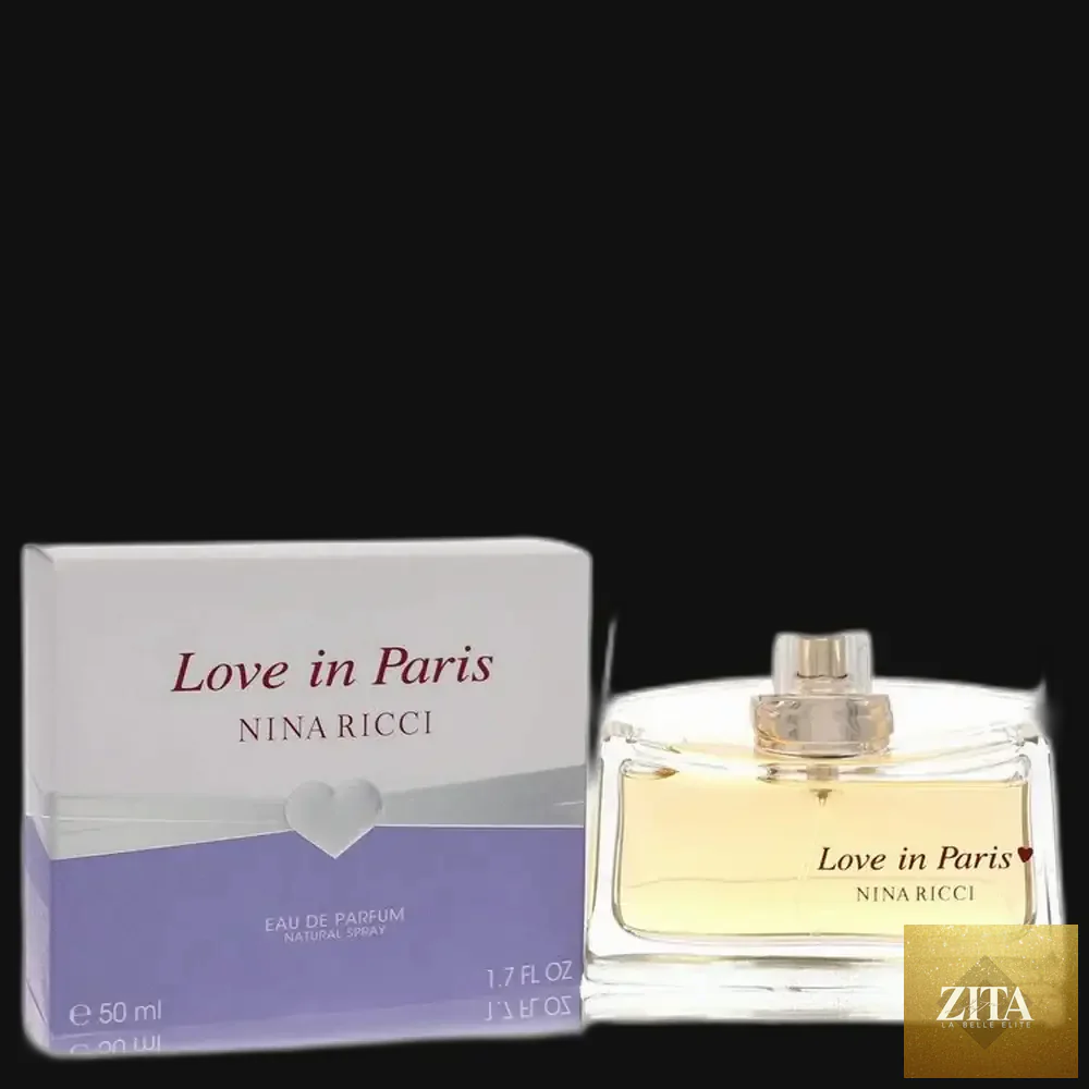 Gamer Scents Love In Paris by Nina Ricci perfume for women, 1.7 oz eau de parfum spray, elegant bottle with floral accents.