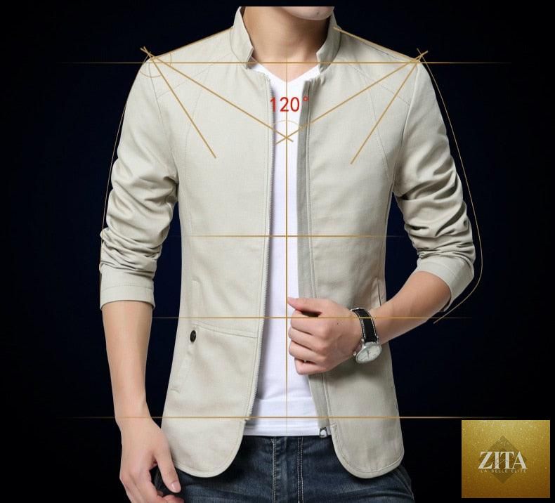 Stevvex black men's slim fit cotton jacket, casual and business style, lightweight, warm, outdoor suitable, solid color.