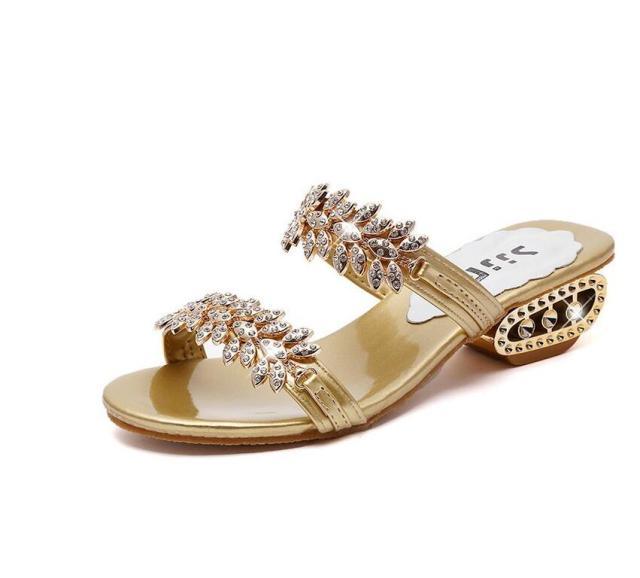 Luxury black shiny summer beach sandals for women with rhinestones, square toe, elastic slingback, flat casual style by Stevvex