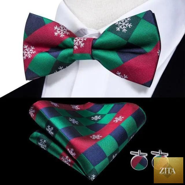 Beige silk butterfly bow tie and cufflink set for men, elegant wedding and prom accessory by Stevvex, perfect for tuxedos and formal events.