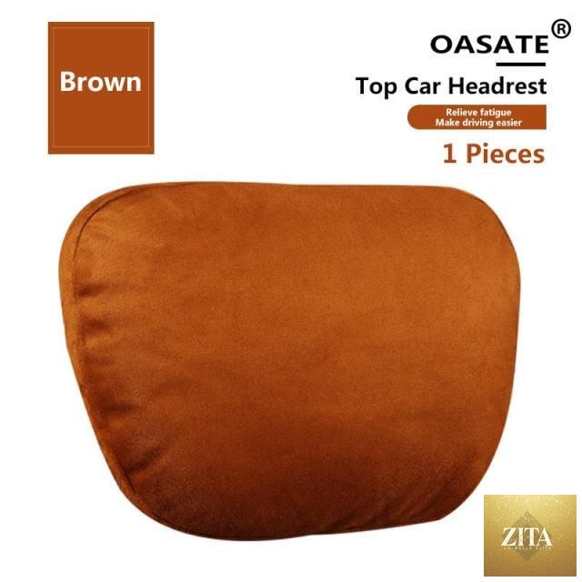 Stevvex luxury car neck pillow with adjustable support, soft seat cushion, and headrest for comfortable driving and travel.