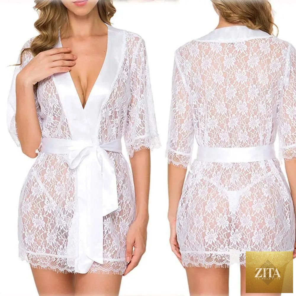 Stevvex luxury lightweight women's nightwear short bathrobe with elegant design, perfect for comfortable sleep and relaxation.