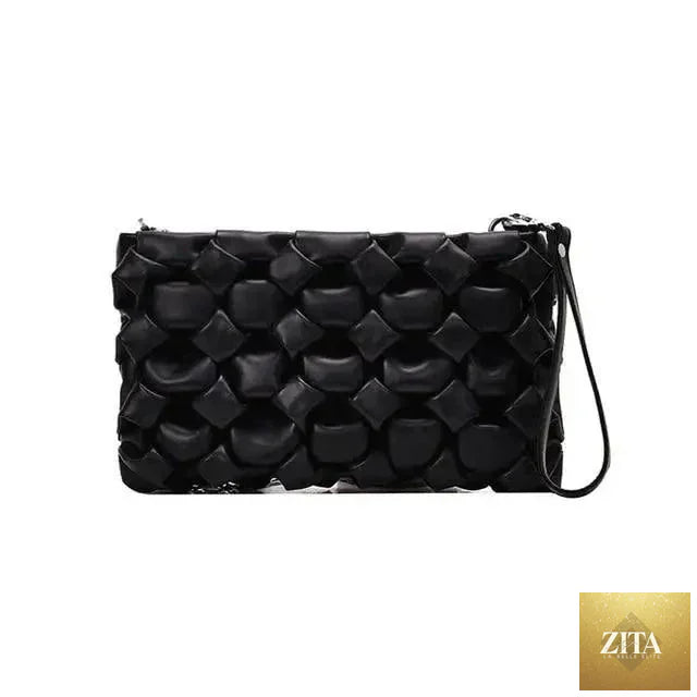 Elegant genuine leather Stevvex handbag with metal chain strap, designed as a luxury purse, clutch, or shoulder bag for women and girls.