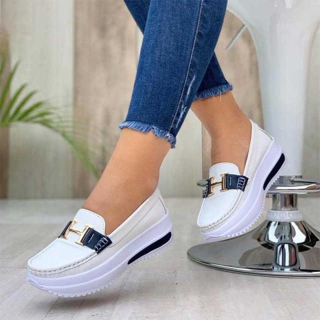Stevvex women's white lace-up casual sneakers with elastic sides, lightweight espadrille style, perfect for walking and everyday wear.