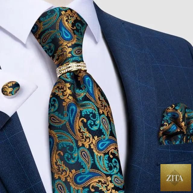 Stevvex luxury wedding men's silk floral tie and cufflink set in solid color, high-quality fashion necktie for formal occasions