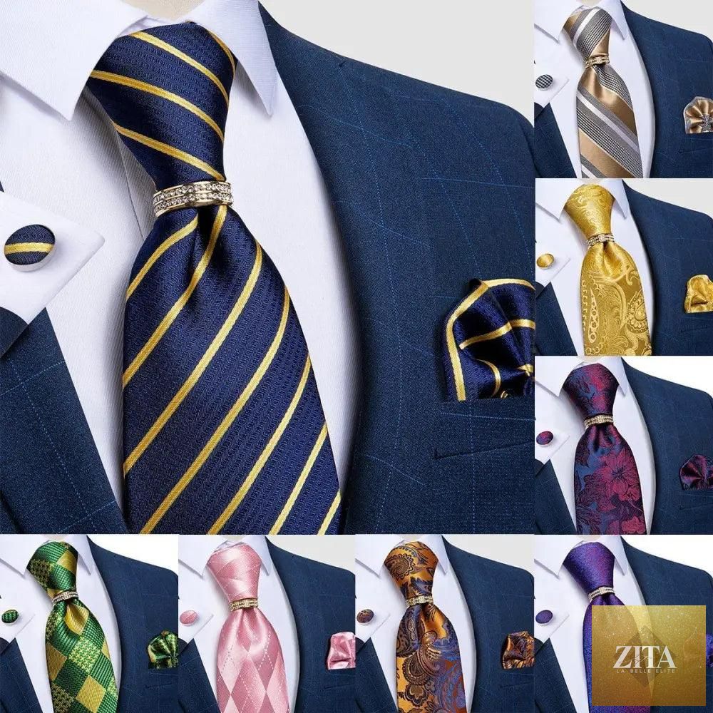 Luxury Stevvex floral silk tie set for men, includes high-quality solid color tie and cufflinks, perfect for wedding and formal wear.