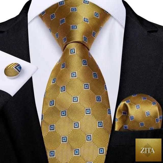 Luxury floral silk necktie, matching hanky, and cufflinks set for men by Stevvex, ideal for wedding or formal events.