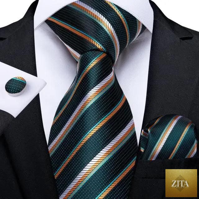 Luxury floral silk necktie, matching hanky, and cufflinks set for men by Stevvex, ideal for wedding parties and formal occasions.