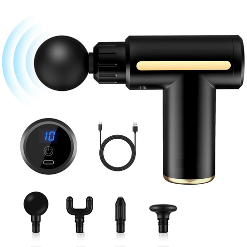 Compact Handheld Muscle Massager Yellow Pandora