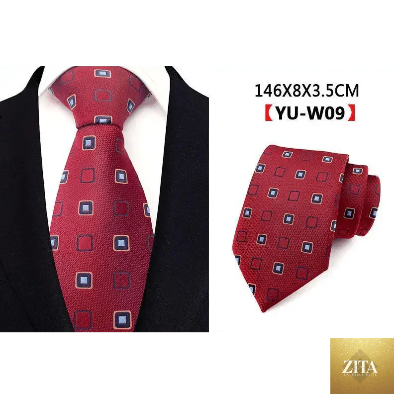 Elegant silk men's necktie with a sophisticated design, ideal for business, weddings, and formal office wear by Stevvex.