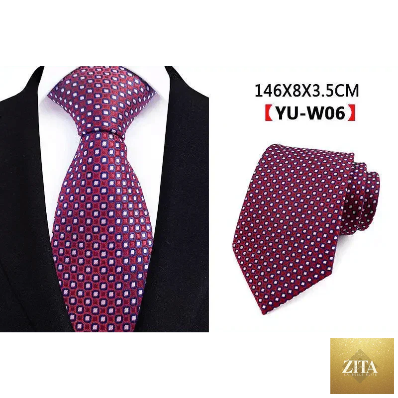 Elegant men's silk necktie with a business and wedding design, perfect for office or formal occasions, by Stevvex.