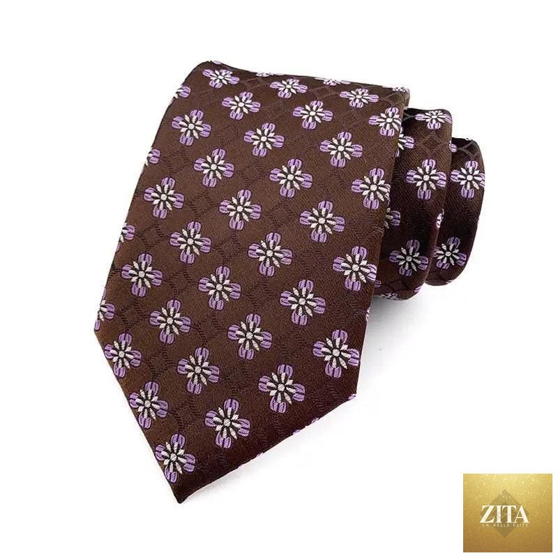 Elegant men's silk necktie by Stevvex featuring a stylish design, suitable for business, wedding, or formal office wear.