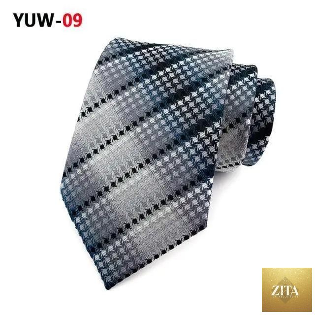 Elegant men's silk necktie with a stylish design, ideal for business, formal occasions, and weddings, by Stevvex.