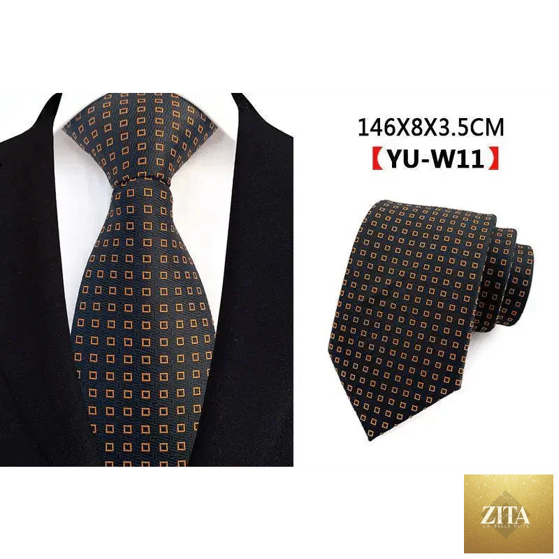 Elegant men's silk business necktie with stylish design, suitable for office, formal events, and weddings by Stevvex.