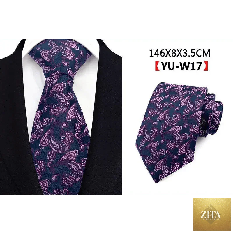 Elegant men's silk necktie featuring a sophisticated design, ideal for business, weddings, or formal office attire by Stevvex.