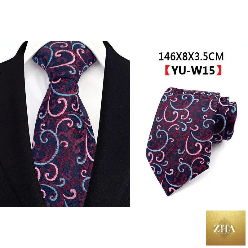 Elegant men's silk necktie with a stylish business design, perfect for weddings, office wear, and formal occasions by Stevvex.