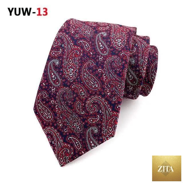 Elegant men's silk necktie with a stylish design, ideal for business, weddings, and formal office attire by Stevvex.