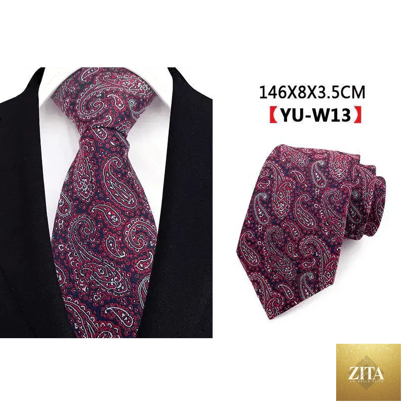 Elegant men's silk necktie with a stylish design, ideal for business, weddings, and formal office wear by Stevvex.