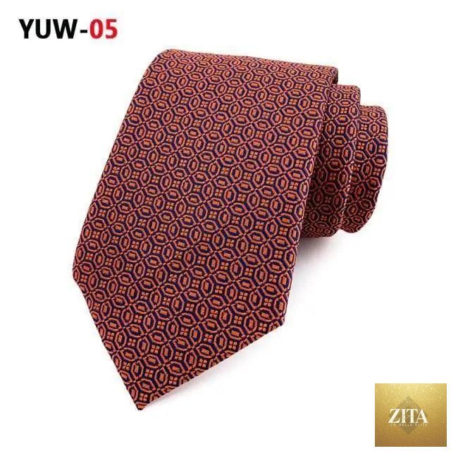 Elegant men's silk necktie with a stylish design, perfect for business, office, or wedding formal wear by Stevvex.