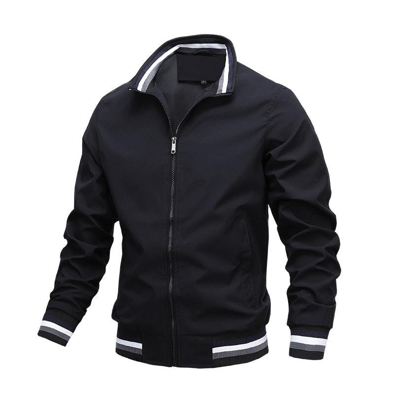 Men's lightweight blue windbreaker jacket by Stevvex, casual slim fit coat with waterproof fabric, suitable for spring and autumn outdoor wear.