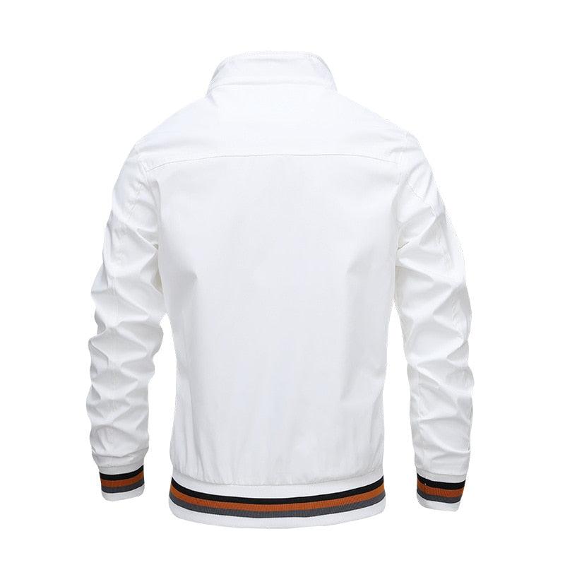 Men’s lightweight blue windbreaker jacket by Stevvex, casual outdoor spring/autumn coat with waterproof and slim fit design.