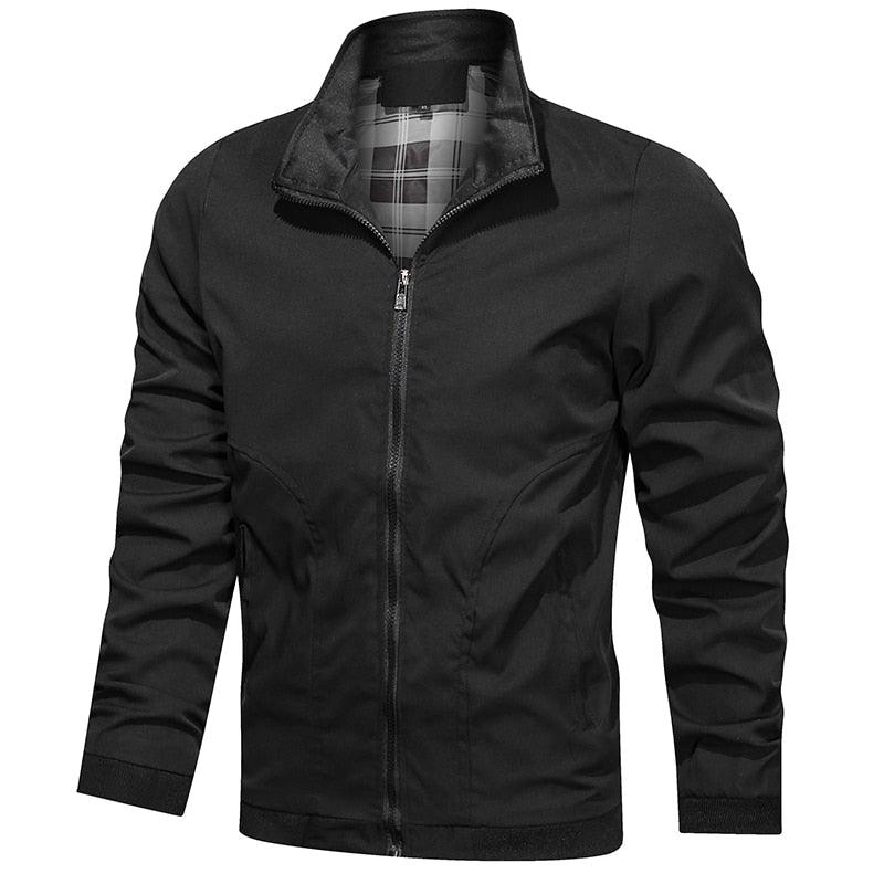 Men's lightweight Stevvex blue casual windbreaker jacket with slim fit, waterproof fabric, suitable for spring and autumn outdoor wear.