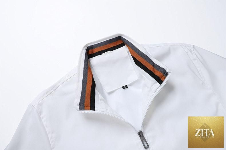 Men Stevvex lightweight fashion windbreaker jacket in elegant blue, outdoor waterproof coat for spring and autumn casual wear.